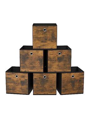 Storage Cubes Foldable Fabric Storage Bins Set of 6